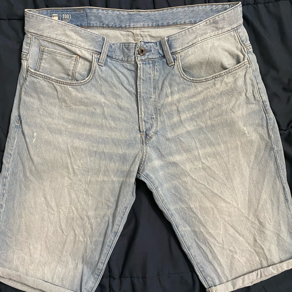 G Star Raw Denim Shorts